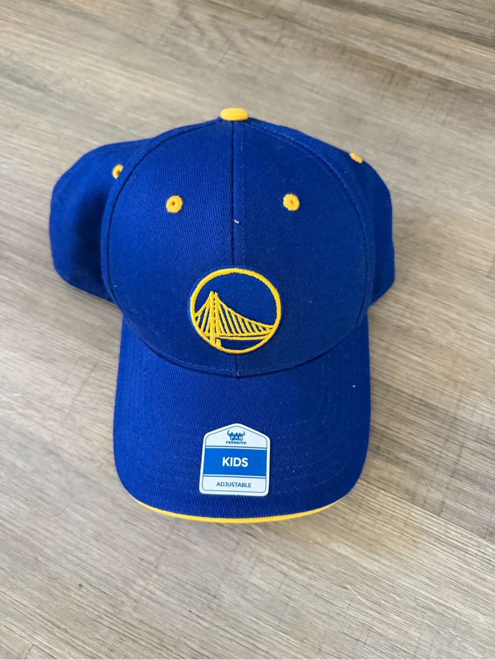 NBA Kids Blue and Yellow Golden State Warriors Cap